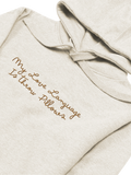 My Love Language Hoodie - Bone with Gold Embroidery