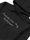 Neutrals Are My Superpower Hoodie - Black with White Embroidery