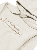 Trust The Process Hoodie - Bone with Gold Embroidery