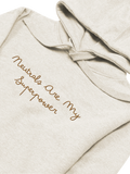 Neutrals Are My Superpower Hoodie - Bone with Gold Embroidery