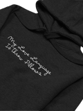 My Love Language Hoodie - Black with White Embroidery